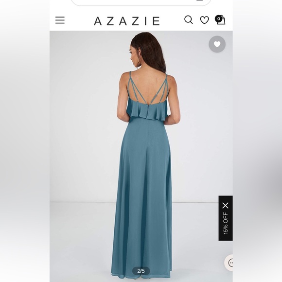 Plus Size Azazie Bermuda Bridesmaid Dress Desiree - Picture 3 of 3